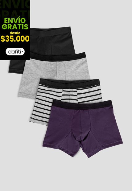 Bóxer Paq X4 Niños Infantil Multicolor Fi 105941