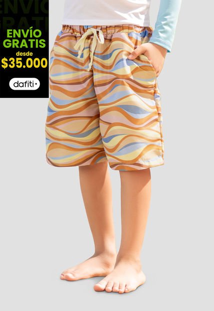 Pantaloneta Infantil Masculino Multicolor Fi 105245
