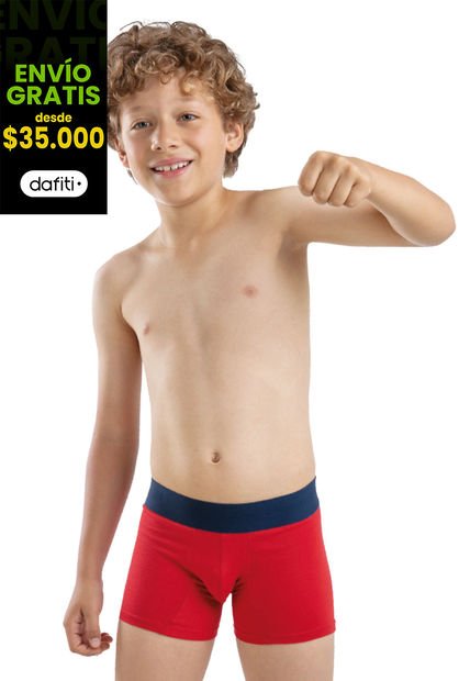 Bóxer Paq X3 Infantil Masculino Multicolor Fi 33642