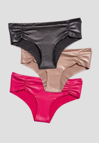 Cachetero Paq X3 Mujer Multicolor FI 103458 Formas Intimas