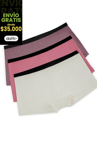 Cachetero Paq X3 Mujer Multicolor FI 88260 Formas Intimas