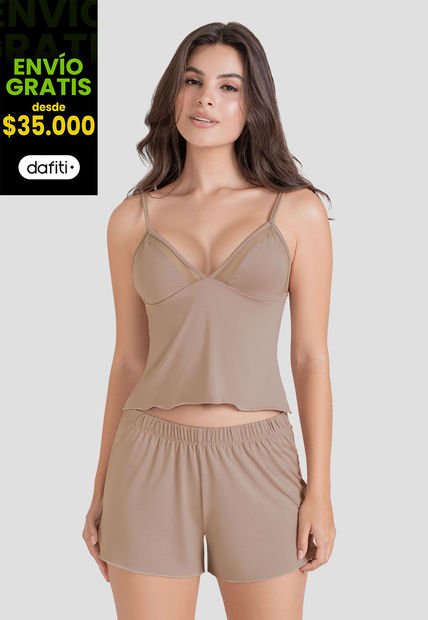 Pijama Mujer Gris Fi 104303