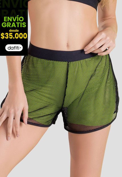 Short Mujer Negro Fi 104307