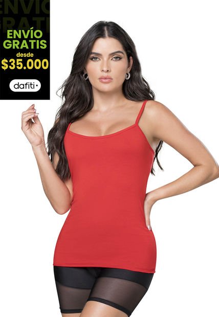 Camisilla Interior Mujer Rojo FI 3248