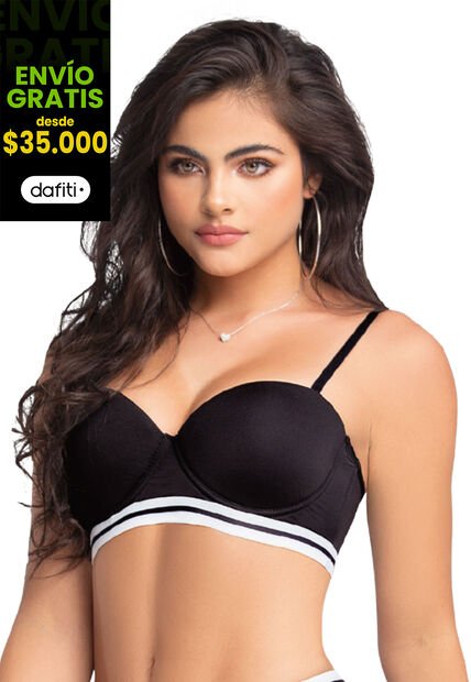 Brasier Mujer Negro FI 72988