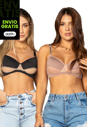 Brasier Paq X2 Mujer Multicolor FI 1917