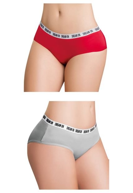 Cachetero Set X2 Gris-Rojo FI 41739
