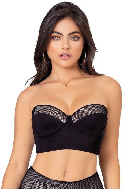 Bustier Para Mujer Negro FI