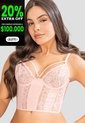 Corset Mujer Rosa Fi 112783 de Formas Intimas
