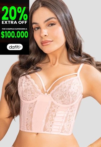Corset Mujer Rosa Fi 112783 Formas Intimas