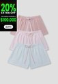 Short Paq X3 Mujer Multicolor Fi 115179 de Formas Intimas