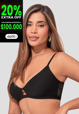 Top Mujer Negro Fi 114952 Formas Intimas