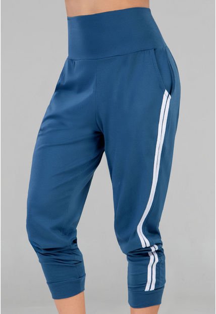 Pantalón Sudadera Mujer Azul Petroleo Oscuro FI 77685