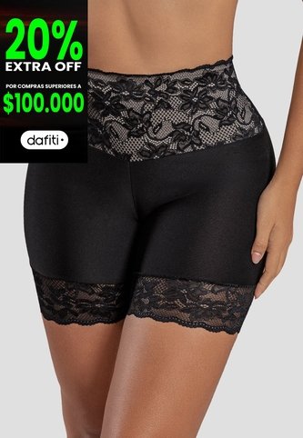 Short Mujer Negro Fi 114346 Formas Intimas