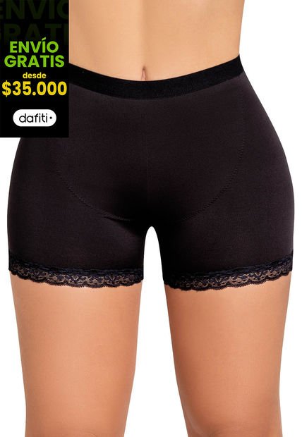 Short Levanta Cola Mujer Negro FI 92340