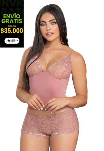 Pijama Mujer Rosa Fi 88786