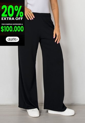 Pantalón Mujer Negro Fi 113438 Formas Intimas