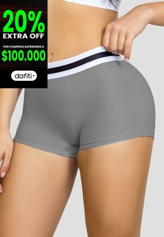 Bóxer Mujer Gris Claro Fi 9601 Formas Intimas