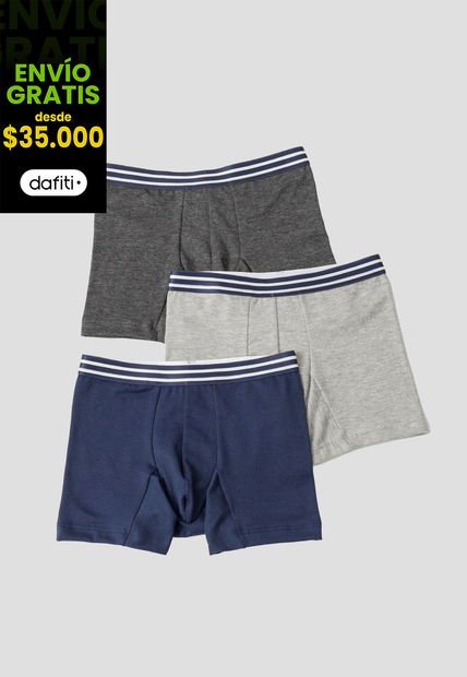 Bóxer Paq X3 Infantil Masculino Multicolor Fi 104614