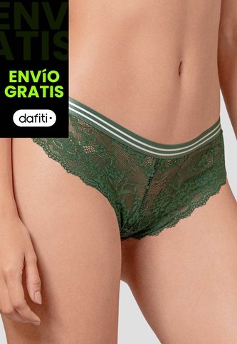 Cachetero Paq X2 Mujer Crema-Verde Fi 114766 Formas Intimas