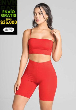 Conjunto Mujer Rojo FI 1478