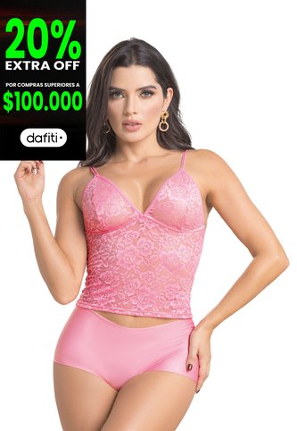 Pijama Mujer Rosa Fi 2549 Formas Intimas