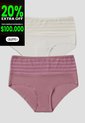 Cachetero Paq X2 Mujer Multicolor Fi 4588 de Formas Intimas
