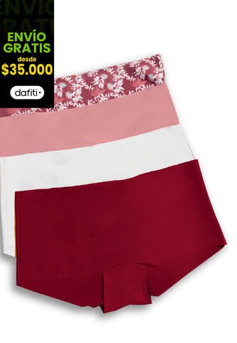 Cachetero Paq X4 Mujer Multicolor Fi 96143 Formas Intimas