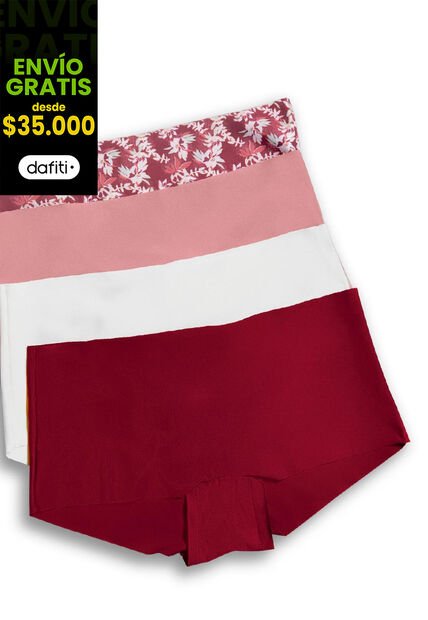 Cachetero Paq X4 Mujer Multicolor Fi 96143