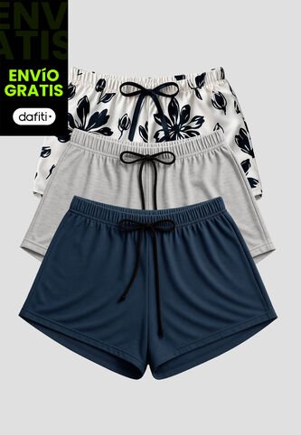 Short Paq X3 Mujer Multicolor Fi 112360 Formas Intimas