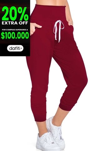 Pantalón Sudadera Mujer Vinotinto FI 77393 Formas Intimas