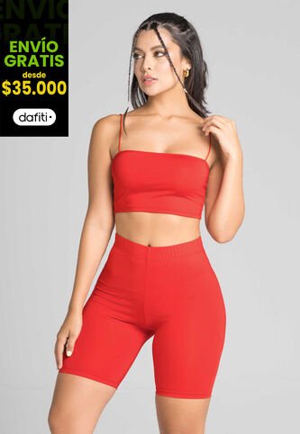 Conjunto Mujer Rojo FI 1478 Formas Intimas