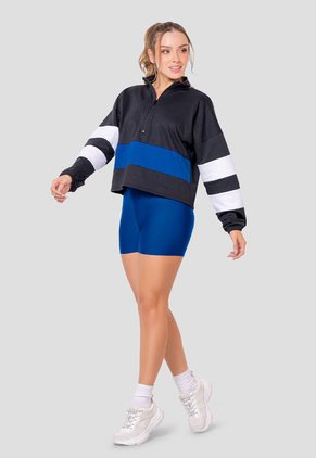 Ciclista Mujer Azul Electrico Fi 4158