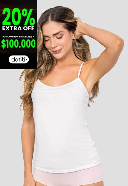 Camisilla Mujer Blanco Fi 3248