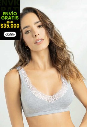 Top Mujer Gris Jaspe Fi 111696