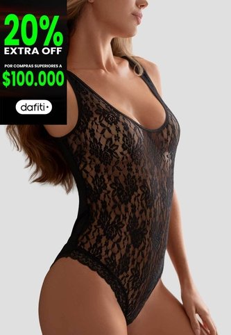 Body Mujer Negro Fi 115254 Formas Intimas