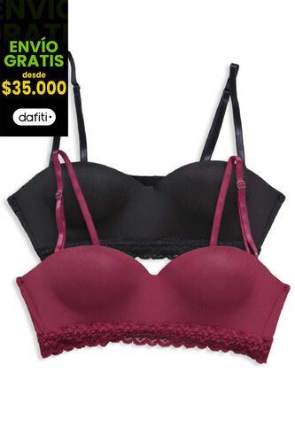Brasier Paq X2 Mujer Multicolor FI 1613 Formas Intimas