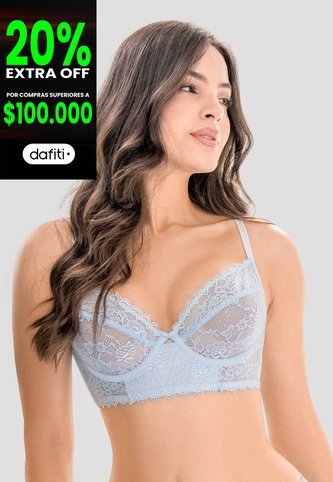 Brasier Mujer Azul Cielo Fi 115480 Formas Intimas