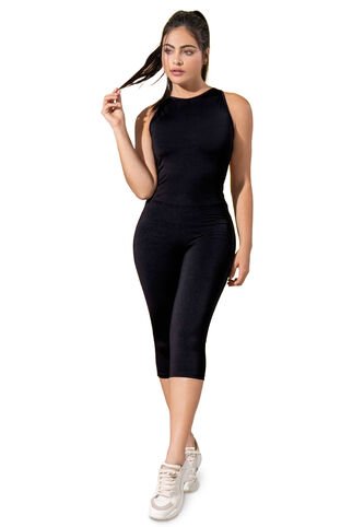 Enterizo Corto Mujer Negro Fi 33596 Formas Intimas