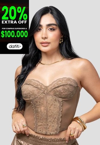 Corset Mujer Chocolate Mp 110587 Formas Intimas