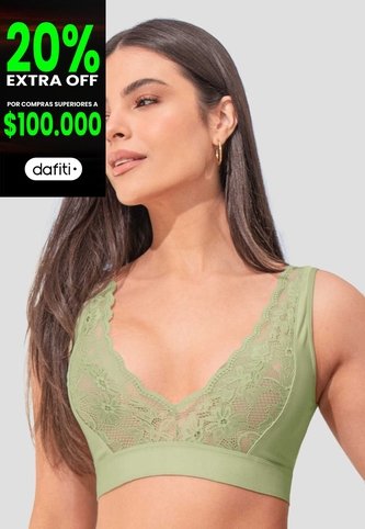 Brasier Mujer Verde Matcha Fi 114950 Formas Intimas