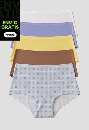 Cachetero Paq X5 Mujer Multicolor Fi 111889