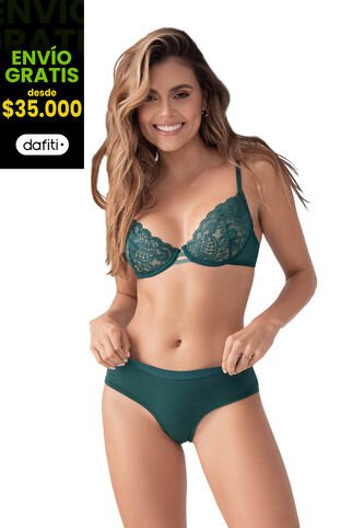 Bralette Verde Botella FI 90727 Formas Intimas
