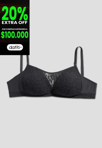 Brasier Mujer Negro Fi 114999 Formas Intimas