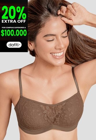 Brasier Mujer Chocolate Fi 114999 Formas Intimas