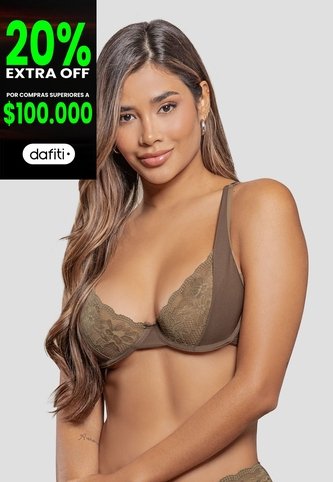 Brasier Mujer Chocolate Fi 114333 Formas Intimas