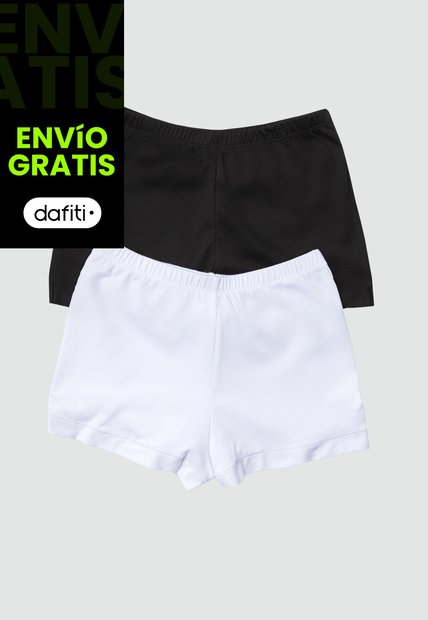 Cachetero Paq X2 Mujer Bicolor Blanco/Negro FI 96216