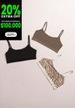 Top Paq X3 Mujer Multicolor Fi 114337 de Formas Intimas