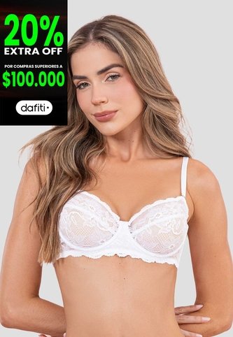 Brasier Mujer Blanco Fi 114603 Formas Intimas