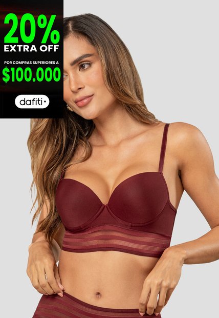 Brasier Mujer Merlot Fi 114110
